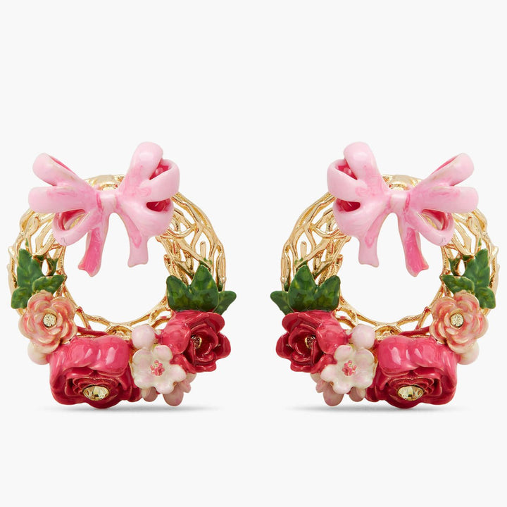 Rose Crown And Bow Earrings | APIP1051 - Les Nereides