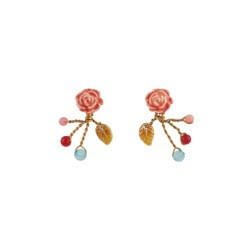 Roses D'Hiver Rosebud With Beads Earrings | ACRH1141 - Les Nereides