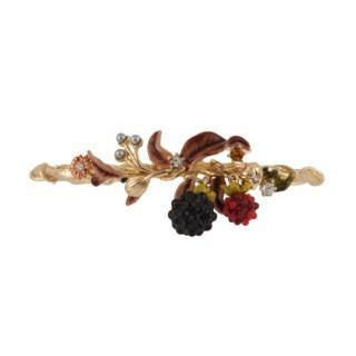 Semi Rigid Vegetation Doree Foliage, Buds & Blackberries Bracelet | AEVD2031 - Les Nereides