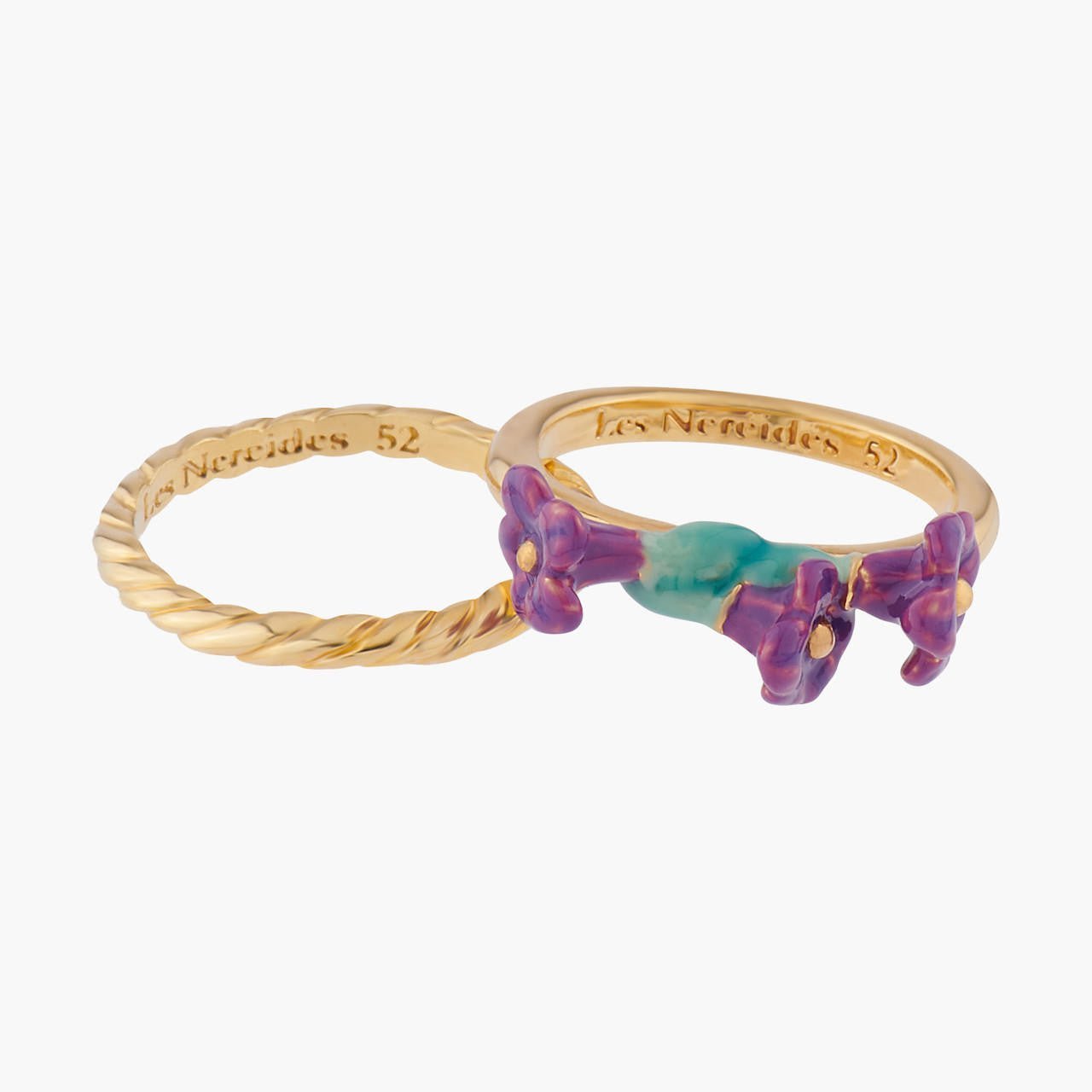 Set Of 2 Lavanda Plaits Rings | ALPE604/11 - Les Nereides