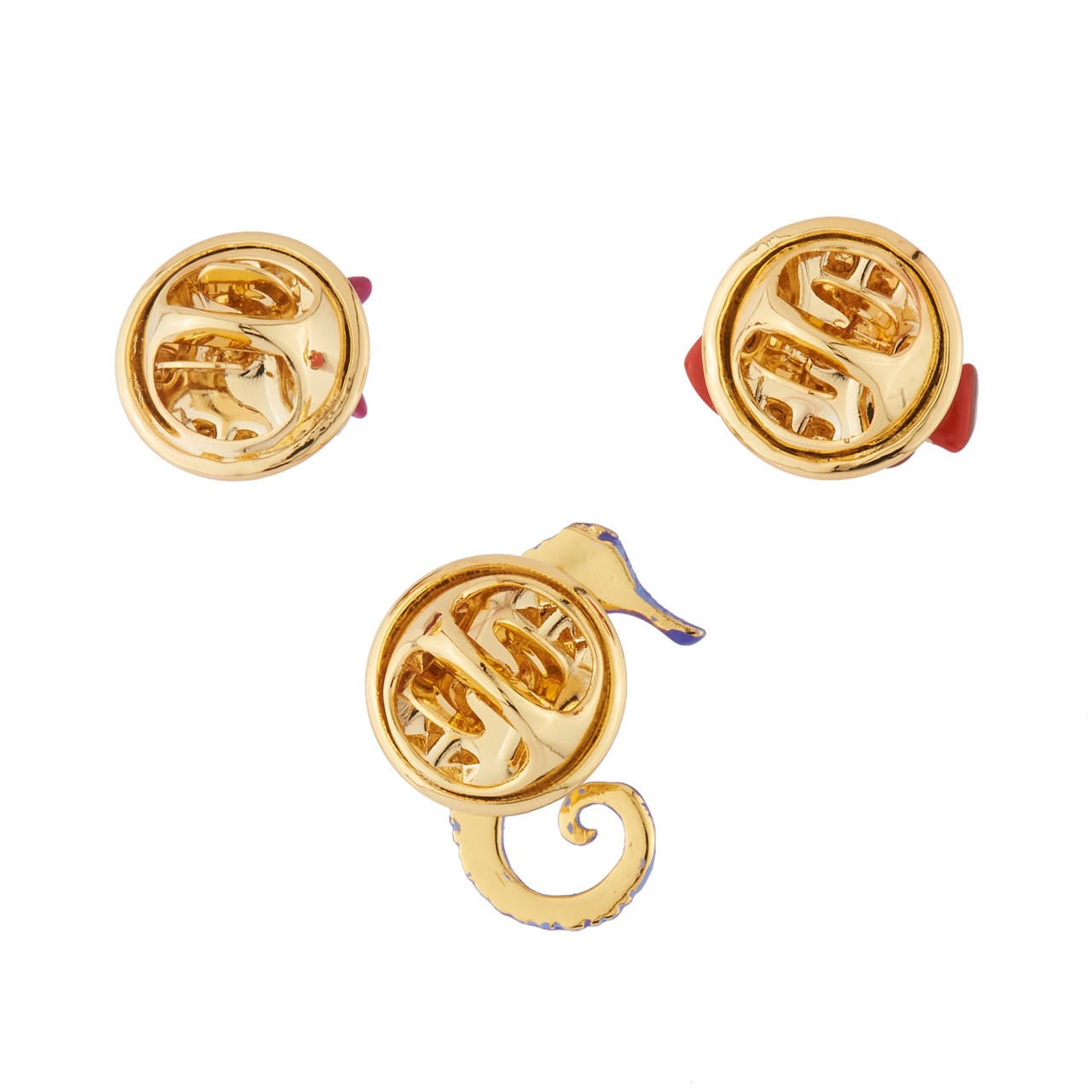 Set Of 3 Lapel Pins Sous L'Océan Charms | AISO4021 - Les Nereides
