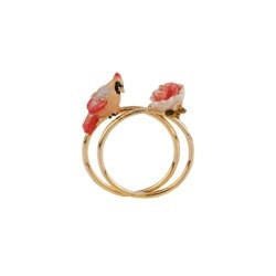 Sets Of 2 Roses D'Hiver Bird & Rose Rings | ACRH601/11 - Les Nereides