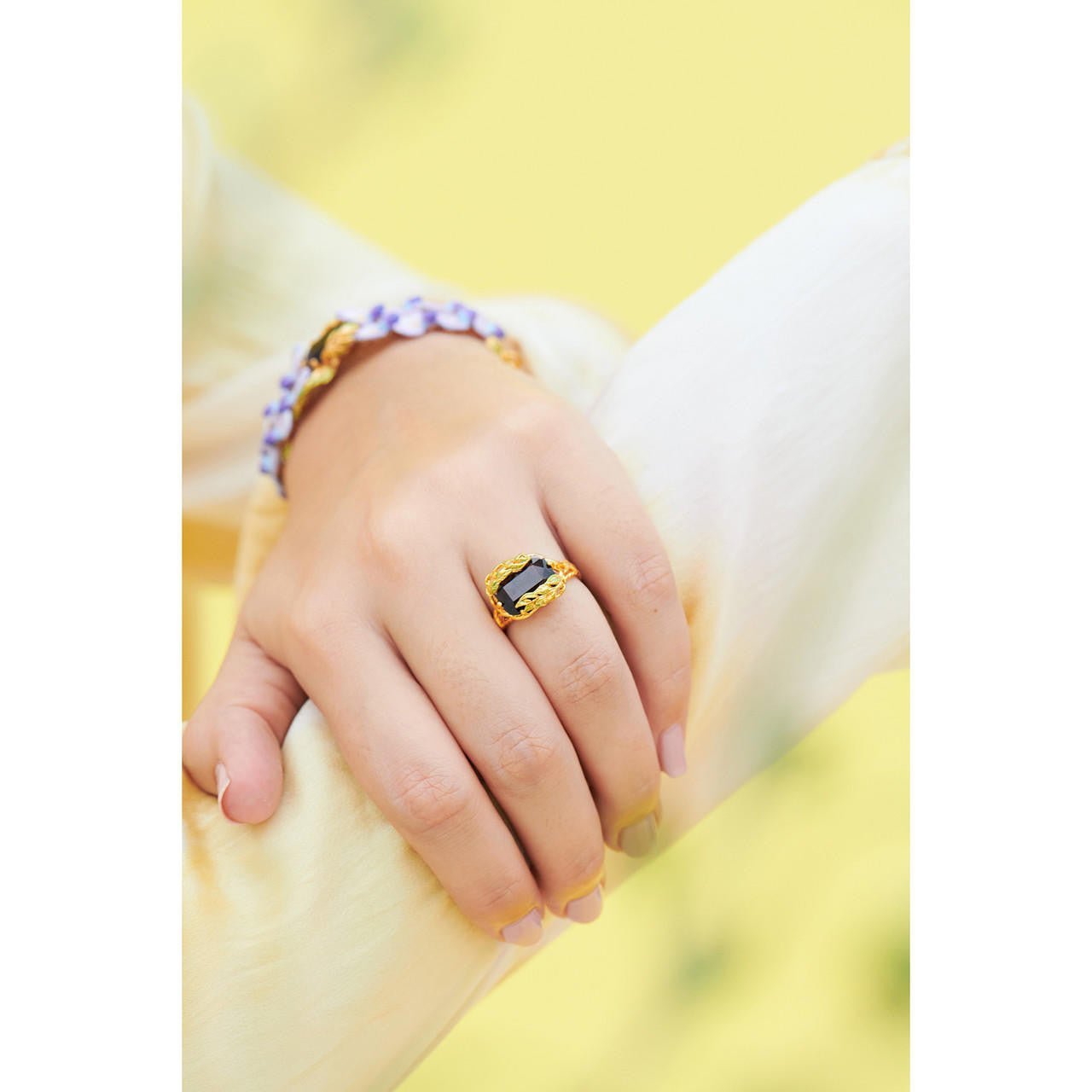 Shaded By Flowers Cocktail Rings | ANOF602/11 - Les Nereides