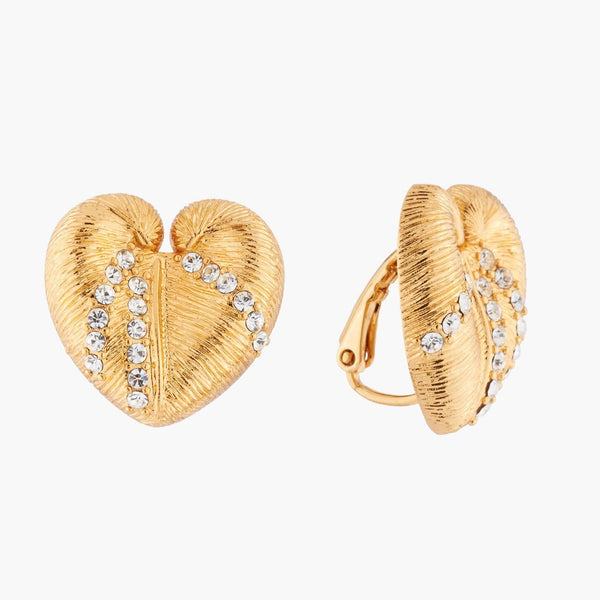 Shell And Crystals On Earrings | AKTT101 - Les Nereides