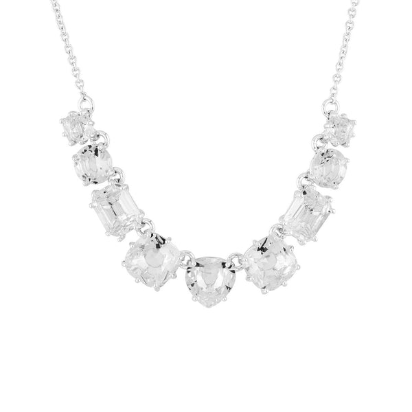 Silver 9 Stones La Diamantine Thin Necklace | AILD3183 - Les Nereides