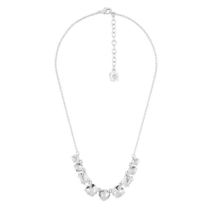 Silver 9 Stones La Diamantine Thin Necklace | AILD3183 - Les Nereides