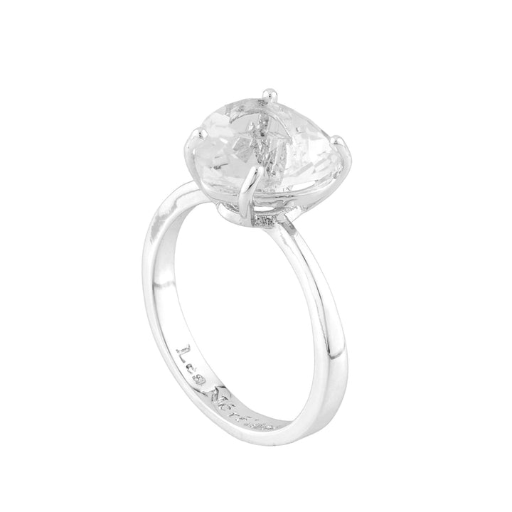Silver Hearthstone La Diamantine Solitaire Rings | AILD617/31 - Les Nereides