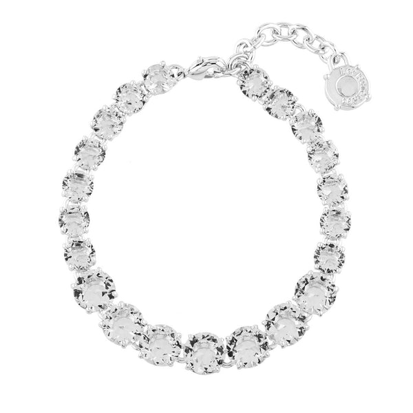Silver One Row La Diamantine Luxurious Bracelet | AILD2523 - Les Nereides