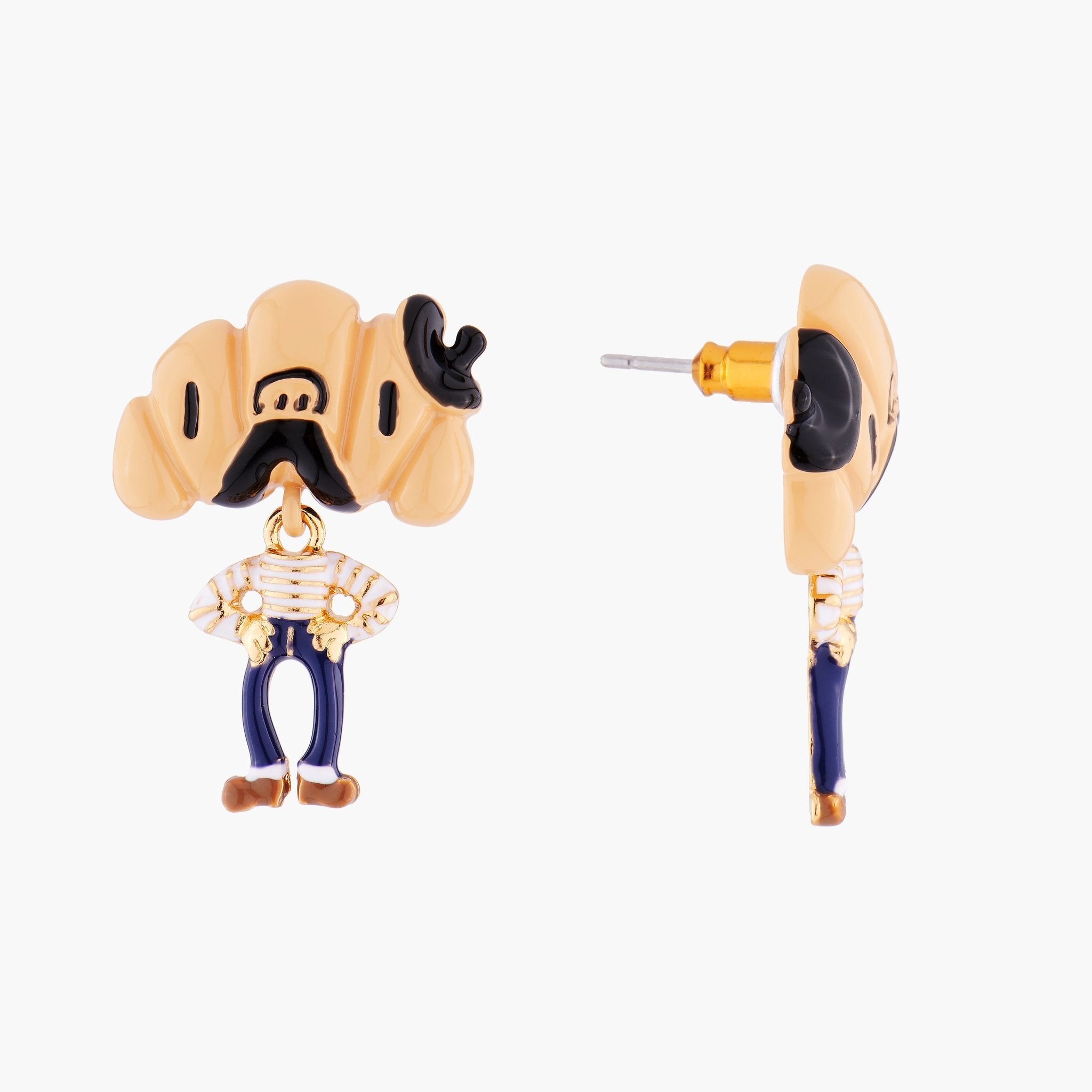 Sir Croissant Earrings | AMFP102C/1 - Les Nereides
