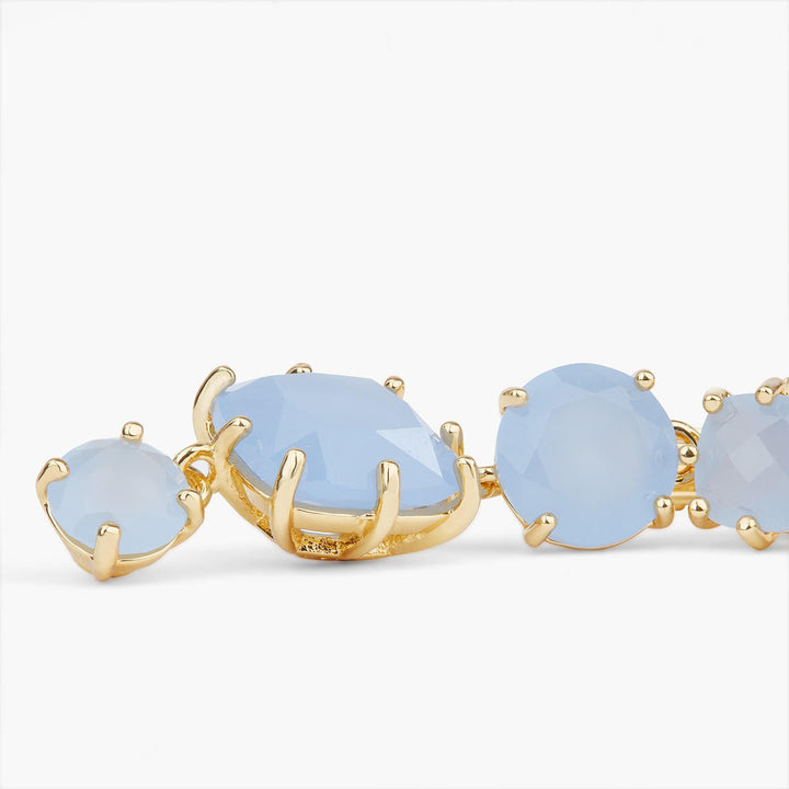 Sky Blue Diamantine 4 Stone Earrings | ARLD1201 - Les Nereides