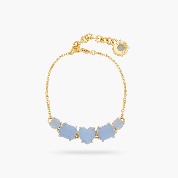 Sky Blue Diamantine 5 Stone Fine Bracelet | ARLD2141 - Les Nereides