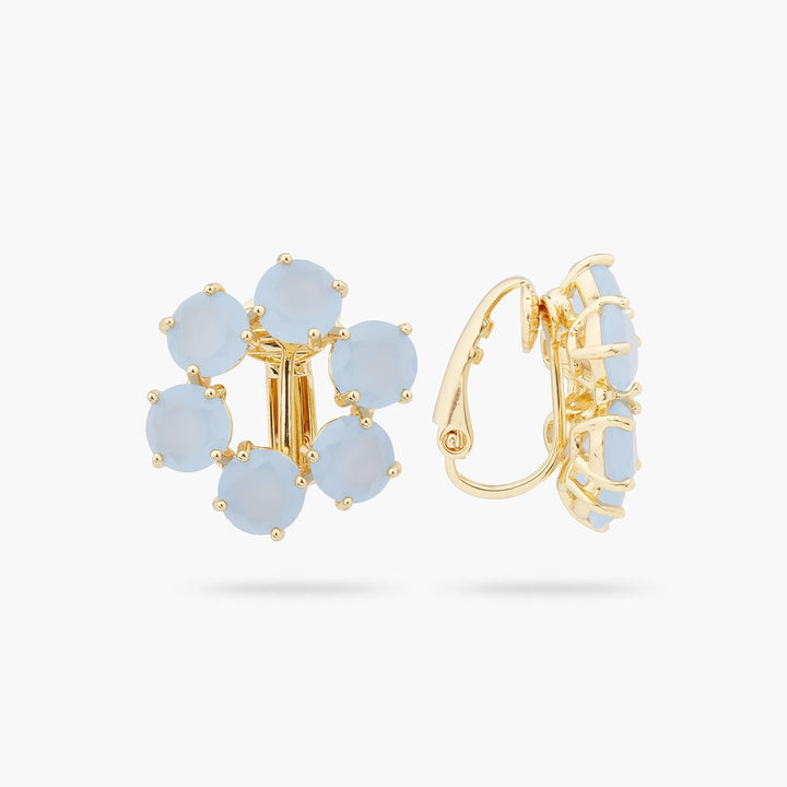 Sky Blue Diamantine 6 Stone Earrings | ARLD1421 - Les Nereides