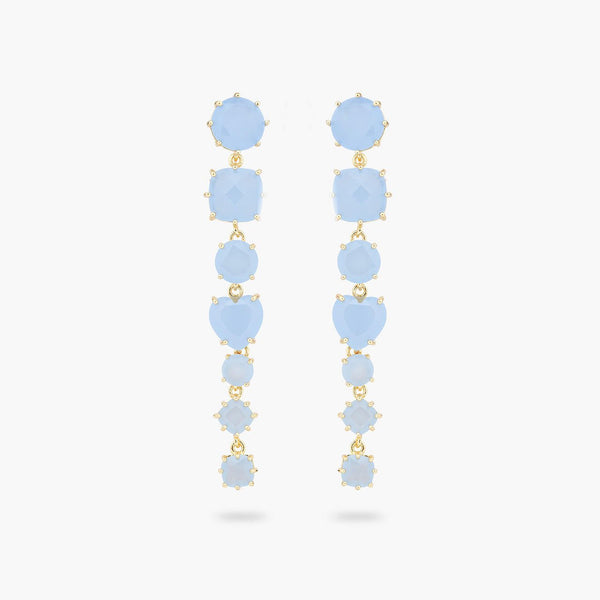Sky Blue Diamantine 7 Stone Earrings | ARLD1211 - Les Nereides
