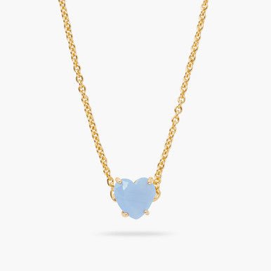 Light blue 2024 heart necklace