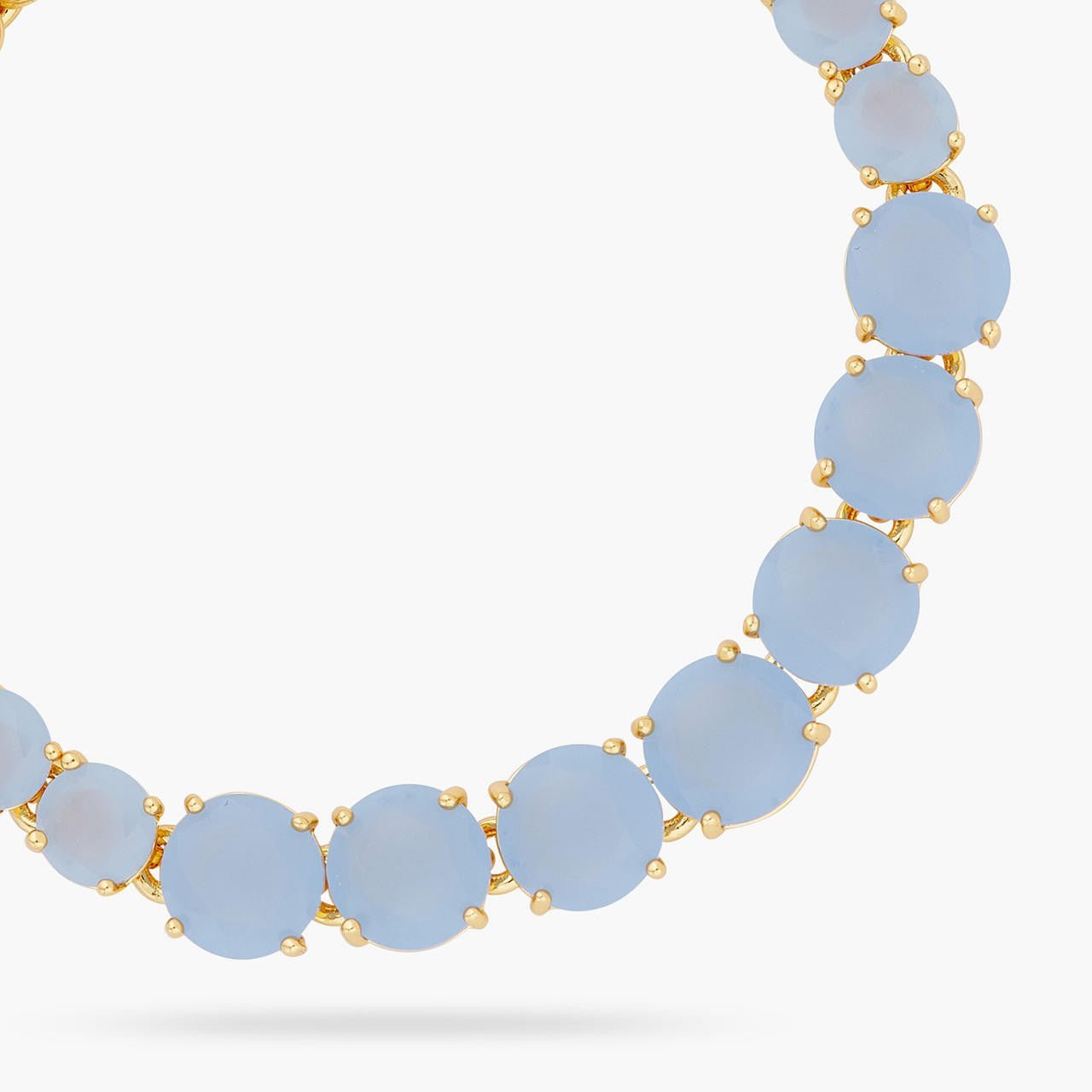 Sky Blue Diamantine Single - Row Luxury Bracelet | ARLD2521 - Les Nereides