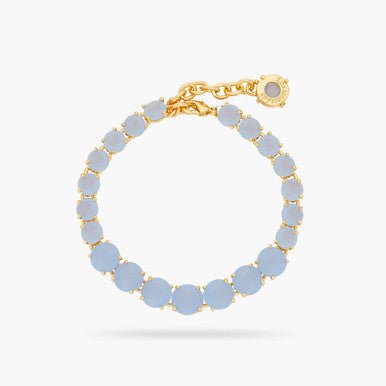 Sky Blue Diamantine Single-Row Luxury Bracelet | ARLD2521 - Les Nereides