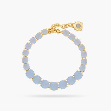 Sky Blue Diamantine Single - Row Luxury Bracelet | ARLD2521 - Les Nereides