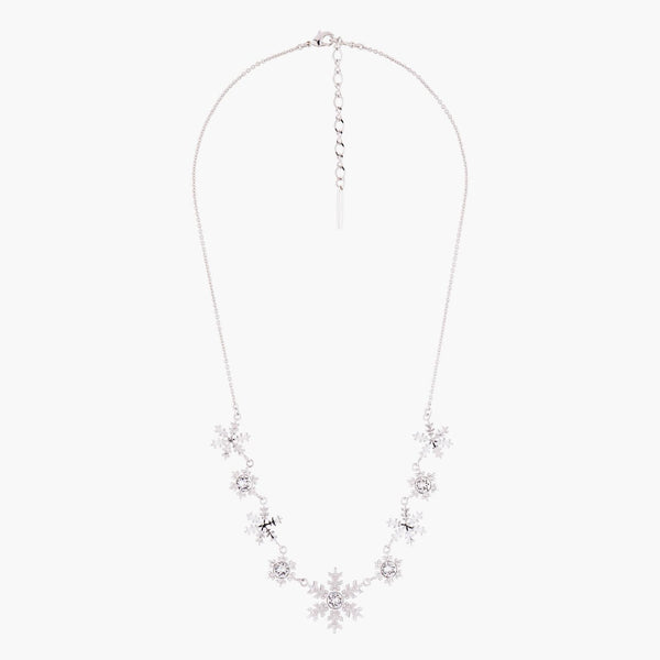 Snowflakes And Crystals Collar Necklace | AMSC3012 - Les Nereides