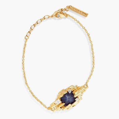 Sodalite And Gold Rock Fine Bracelet | APTM2021 - Les Nereides