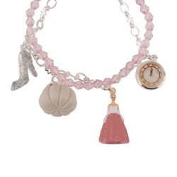 Soulier de Verre Silver+Pink Blue Beads And Multi-Charm'S Bracelet | ADCD2021 - Les Nereides