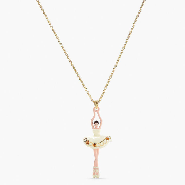 Sparkling Rhinestones Ballerina Pendant Necklace | APDD3591 - Les Nereides