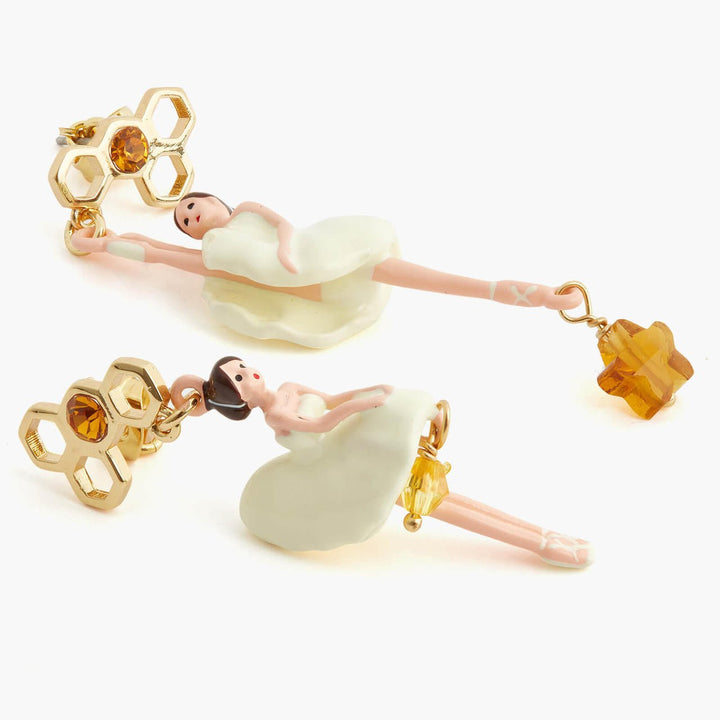 Sparkling Rhinestones Beehive Ballerina Earrings | APDD1081 - Les Nereides