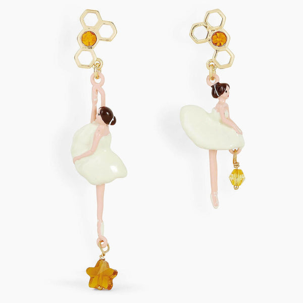 Sparkling Rhinestones Beehive Ballerina Earrings | APDD1081 - Les Nereides