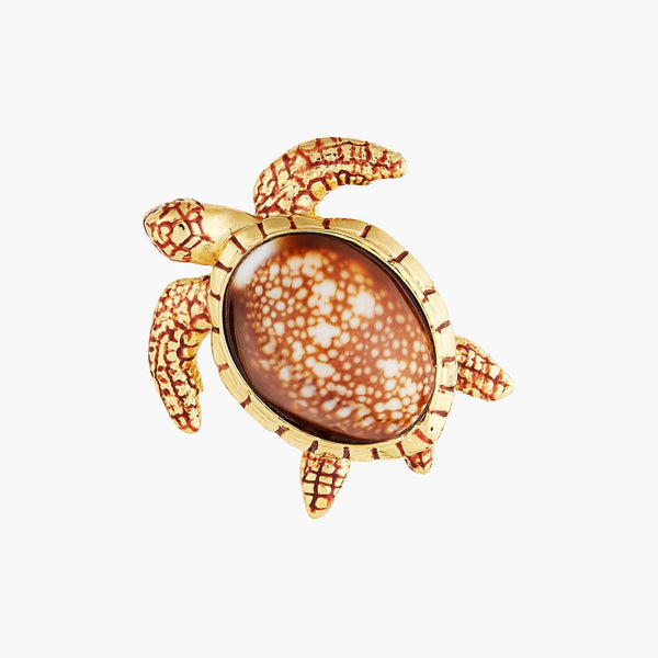 Speckled Shell Turtle Brooch | AOGL5031 - Les Nereides