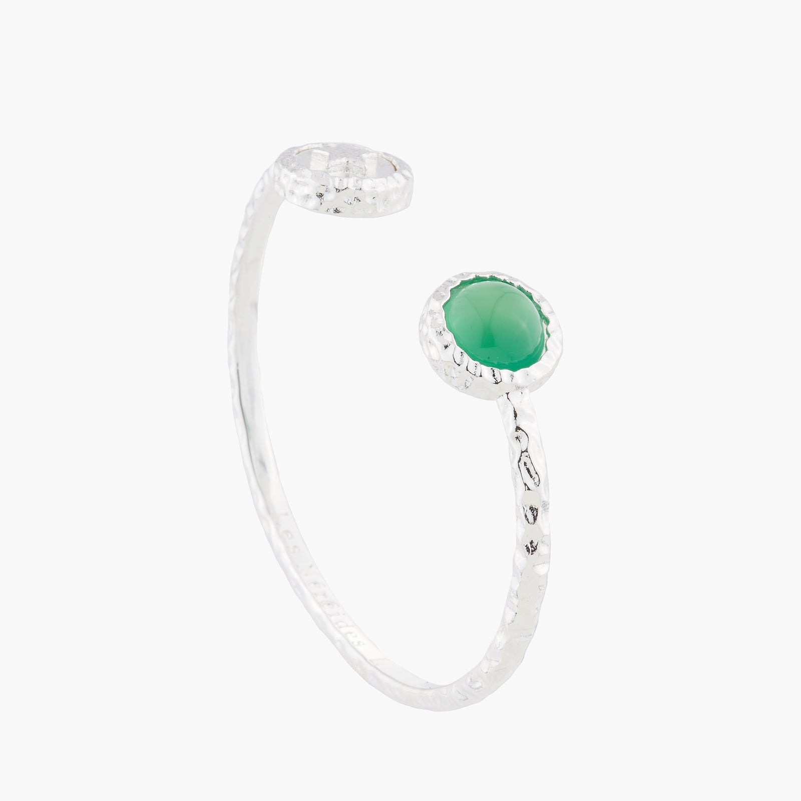 Star And Green Agate Bangle Bracelet | Akbc203/21 - Les Nereides