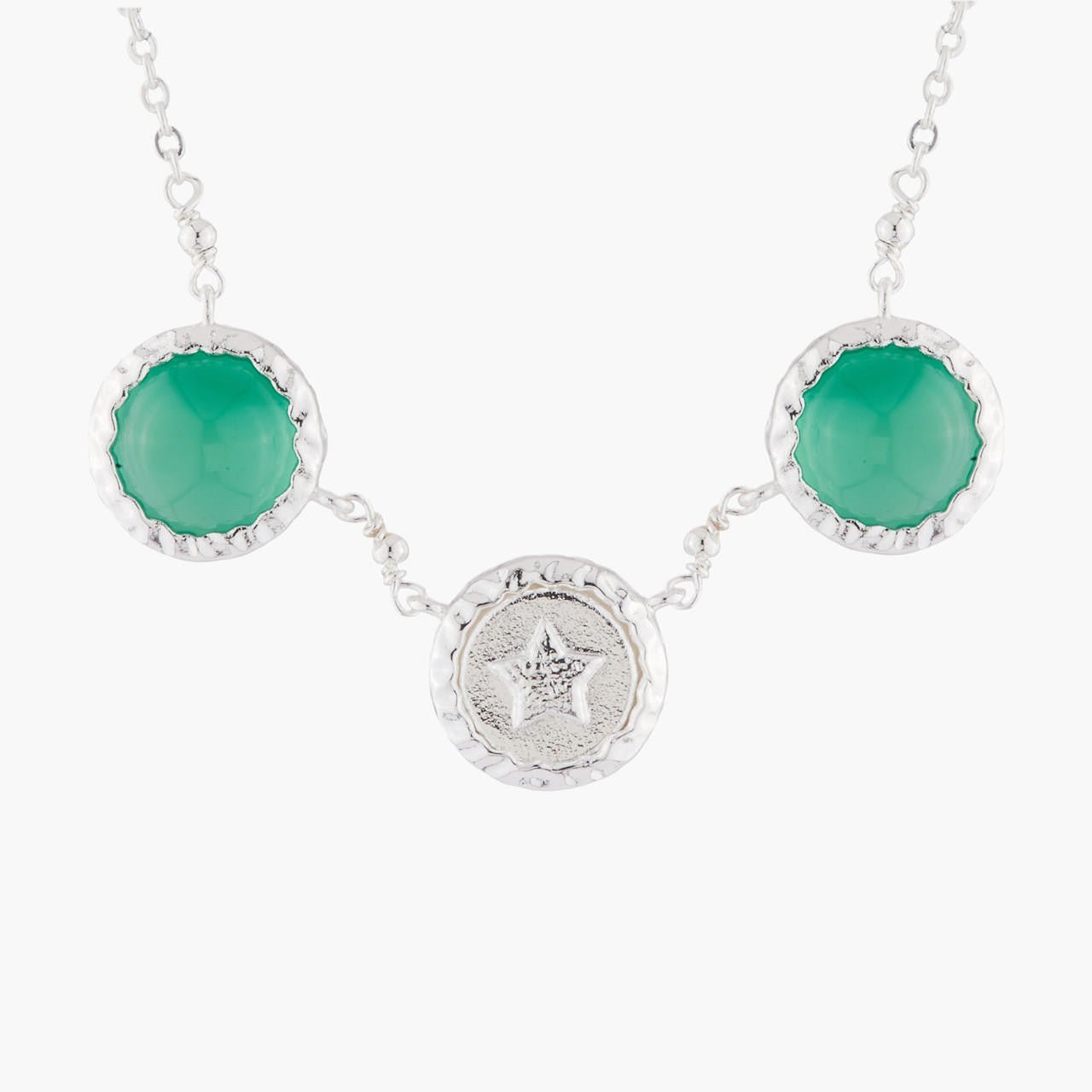 Star And Green Agate Pendant Necklace | AKBC303 - Les Nereides