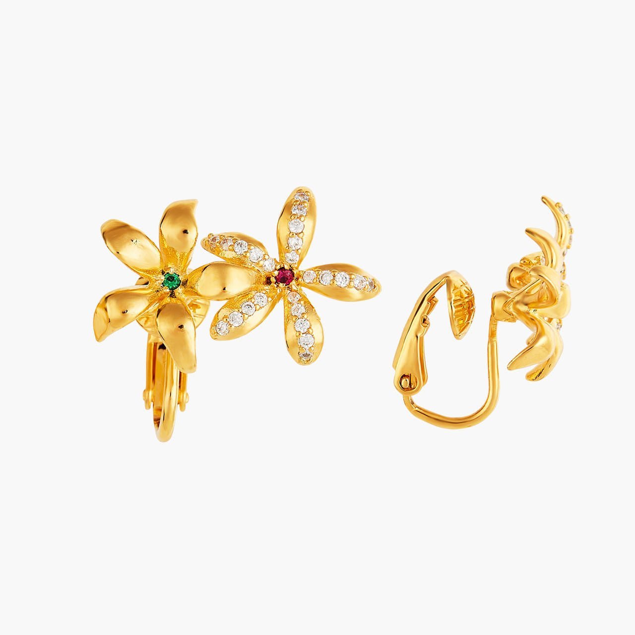 Star Jasmine Asymmetrical Earrings | ANJA101C/1 - Les Nereides