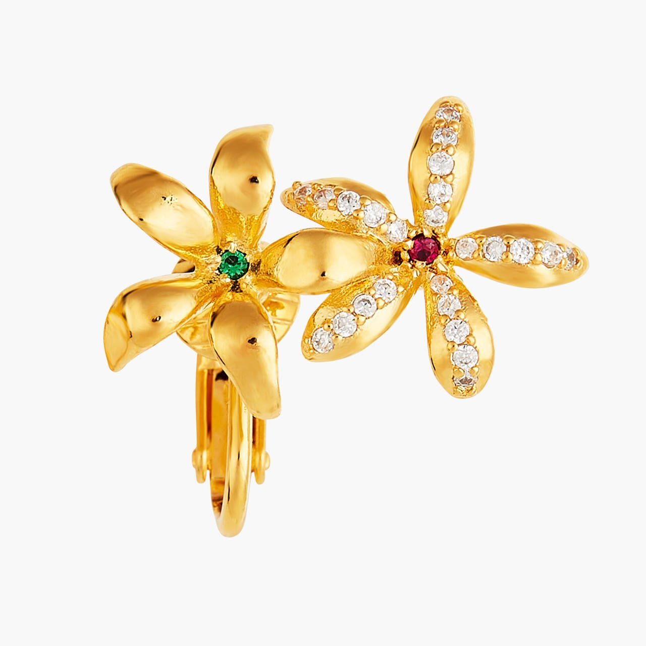 Star Jasmine Asymmetrical Earrings | ANJA101C/1 - Les Nereides