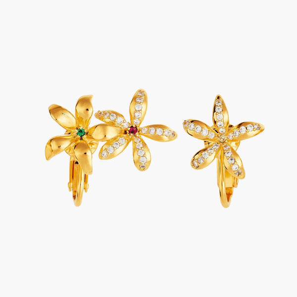 Star Jasmine Asymmetrical Earrings | ANJA101C/1 - Les Nereides