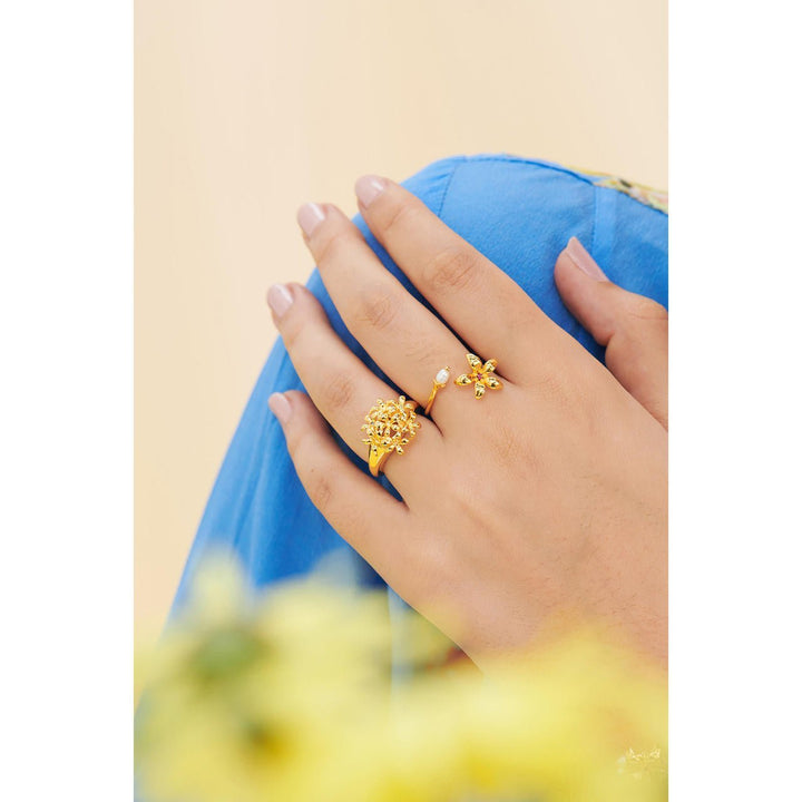 Star Jasmine Bunch Cocktail Rings | ANJA603/11 - Les Nereides