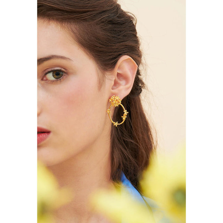Star Jasmine Hoop Earrings | ANJA1041 - Les Nereides