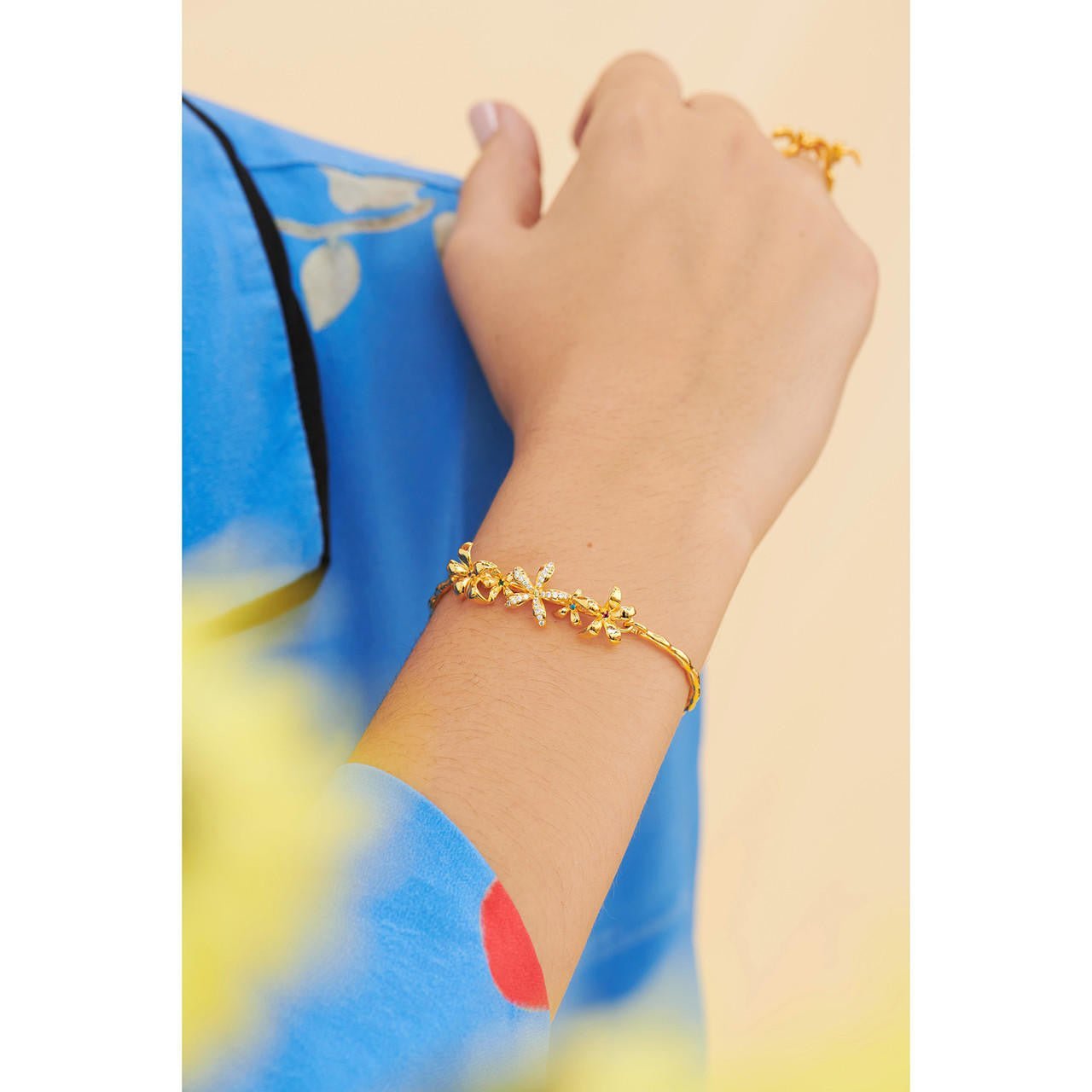 Star Jasmine Semi - Rigid Bracelet | ANJA2021 - Les Nereides