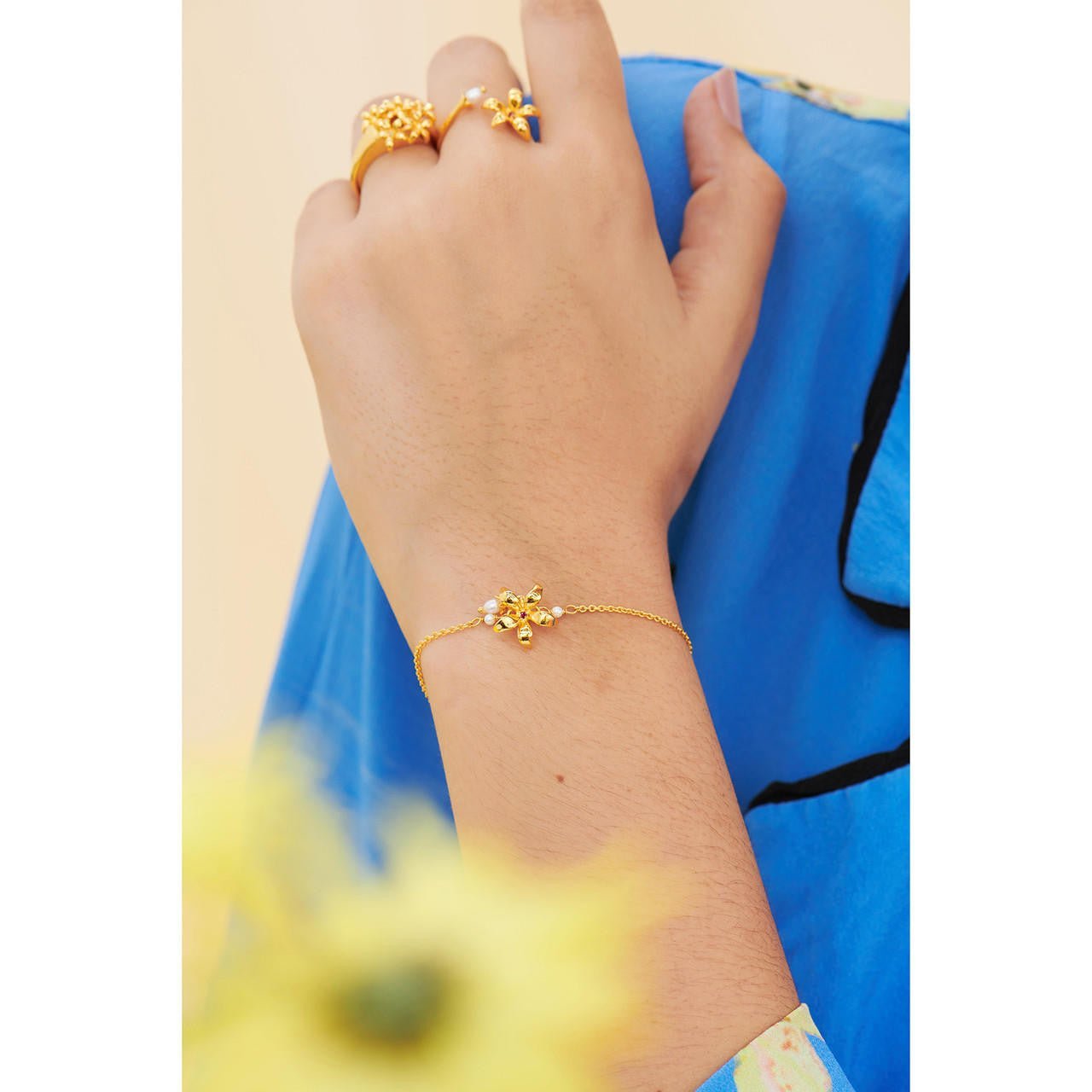 Star Jasmine Thin Bracelet | ANJA2011 - Les Nereides