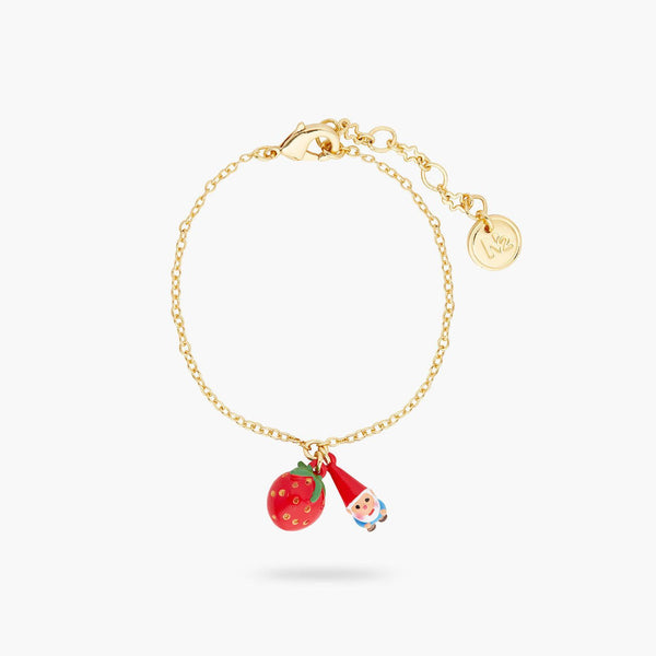 Strawberry And Garden Gnome Charm Bracelet | ARCP2021 - Les Nereides