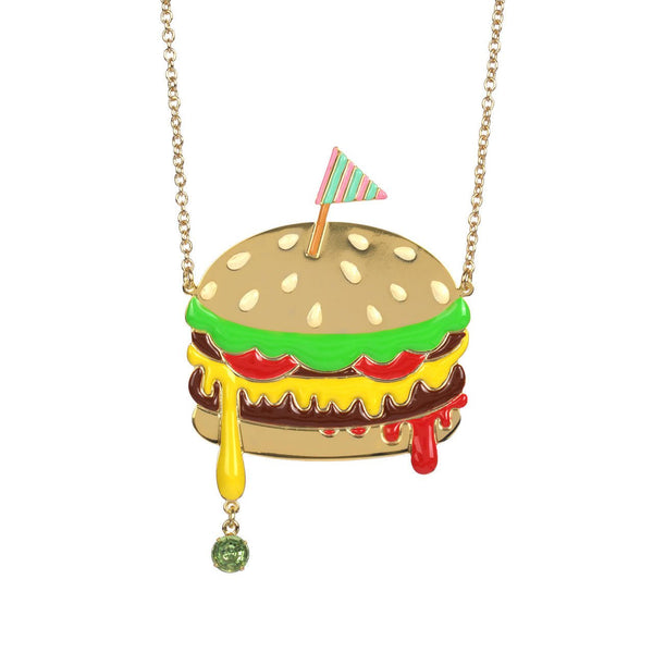 Sucre-Sale Hamburger Necklace | ABSS3041 - Les Nereides