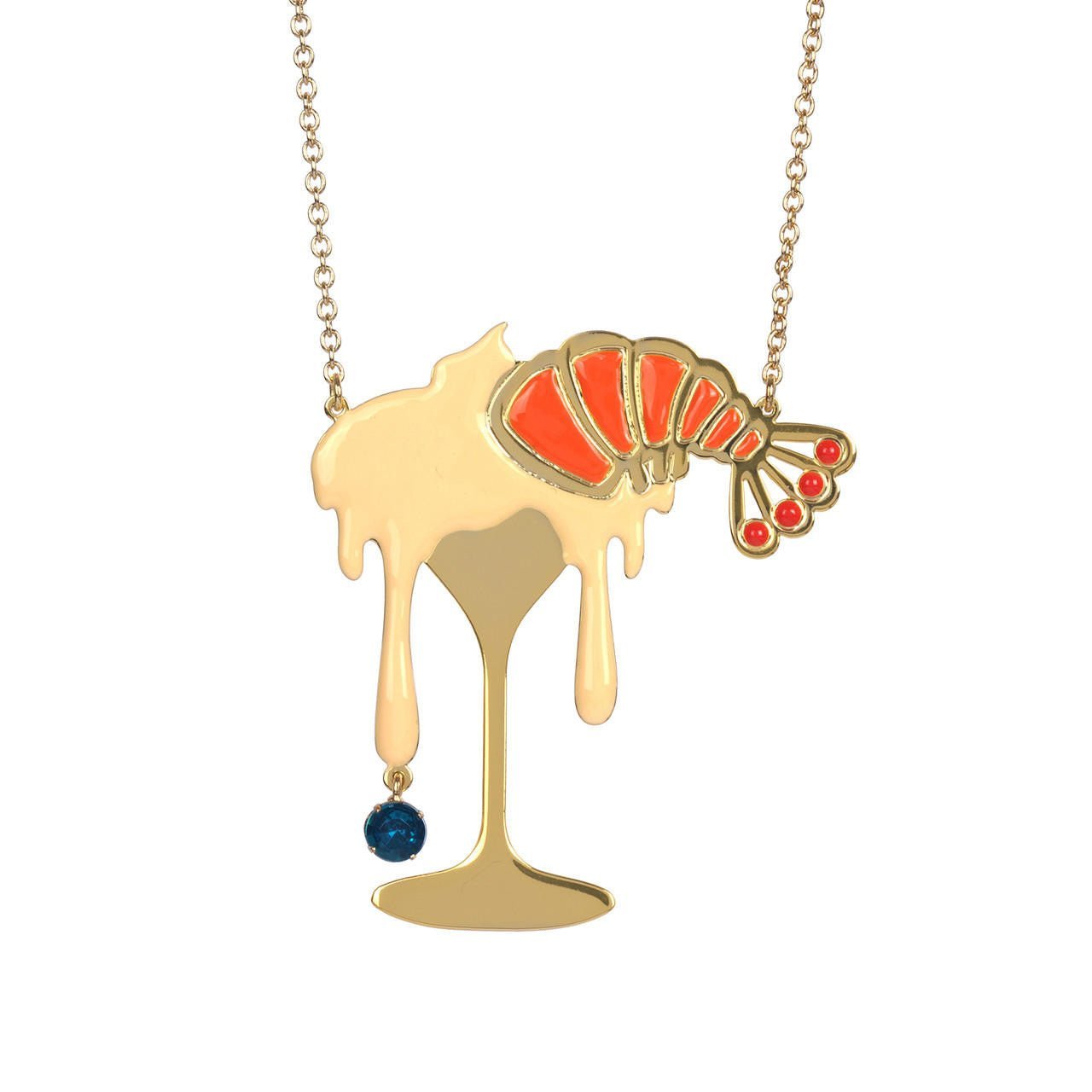 Sucre - Sale Shrimp With Mayonnaise Necklace | ABSS3051 - Les Nereides