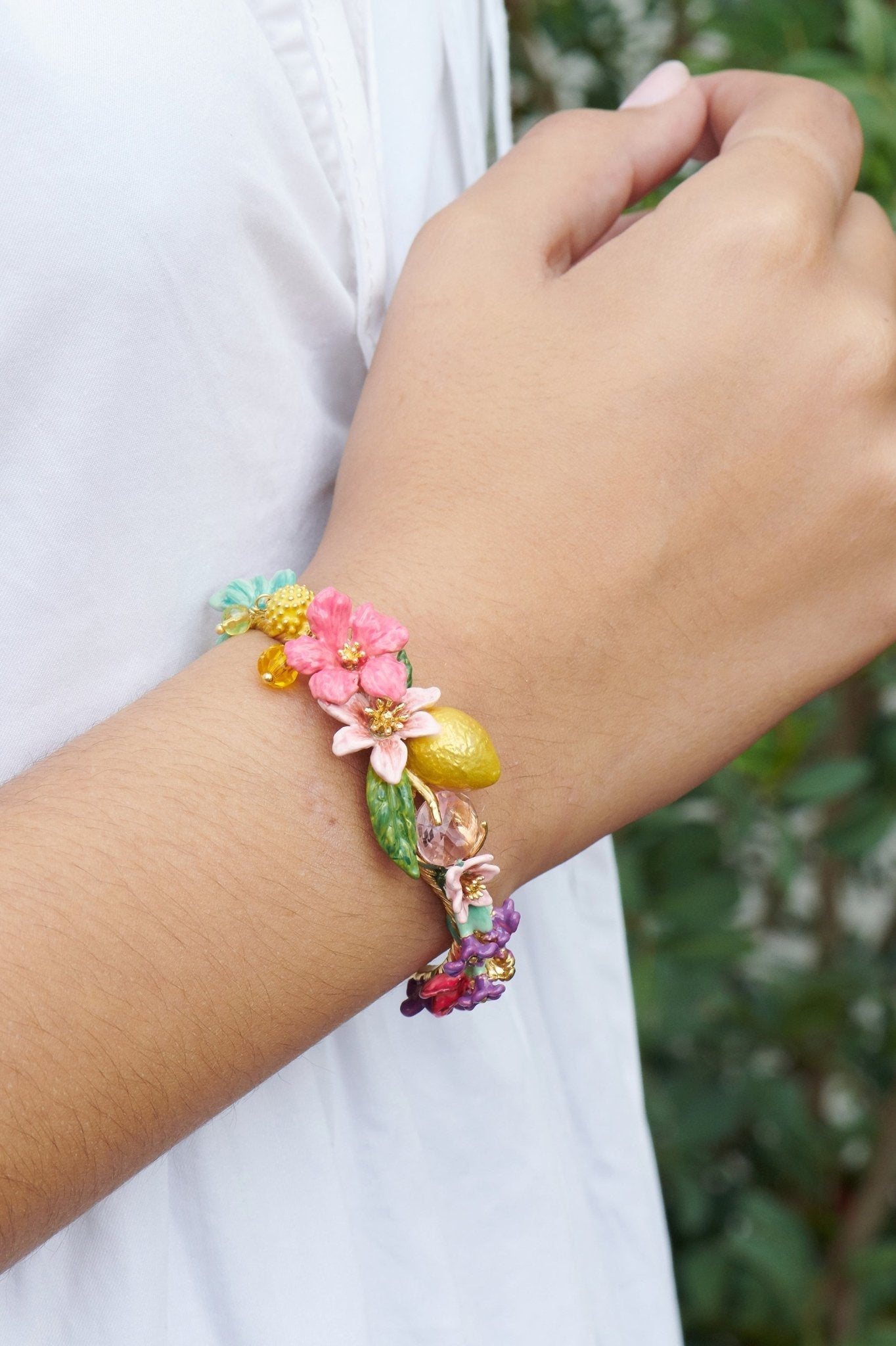 Summer Scents Bouquet Bangle Bracelet | ALPE204/11 - Les Nereides