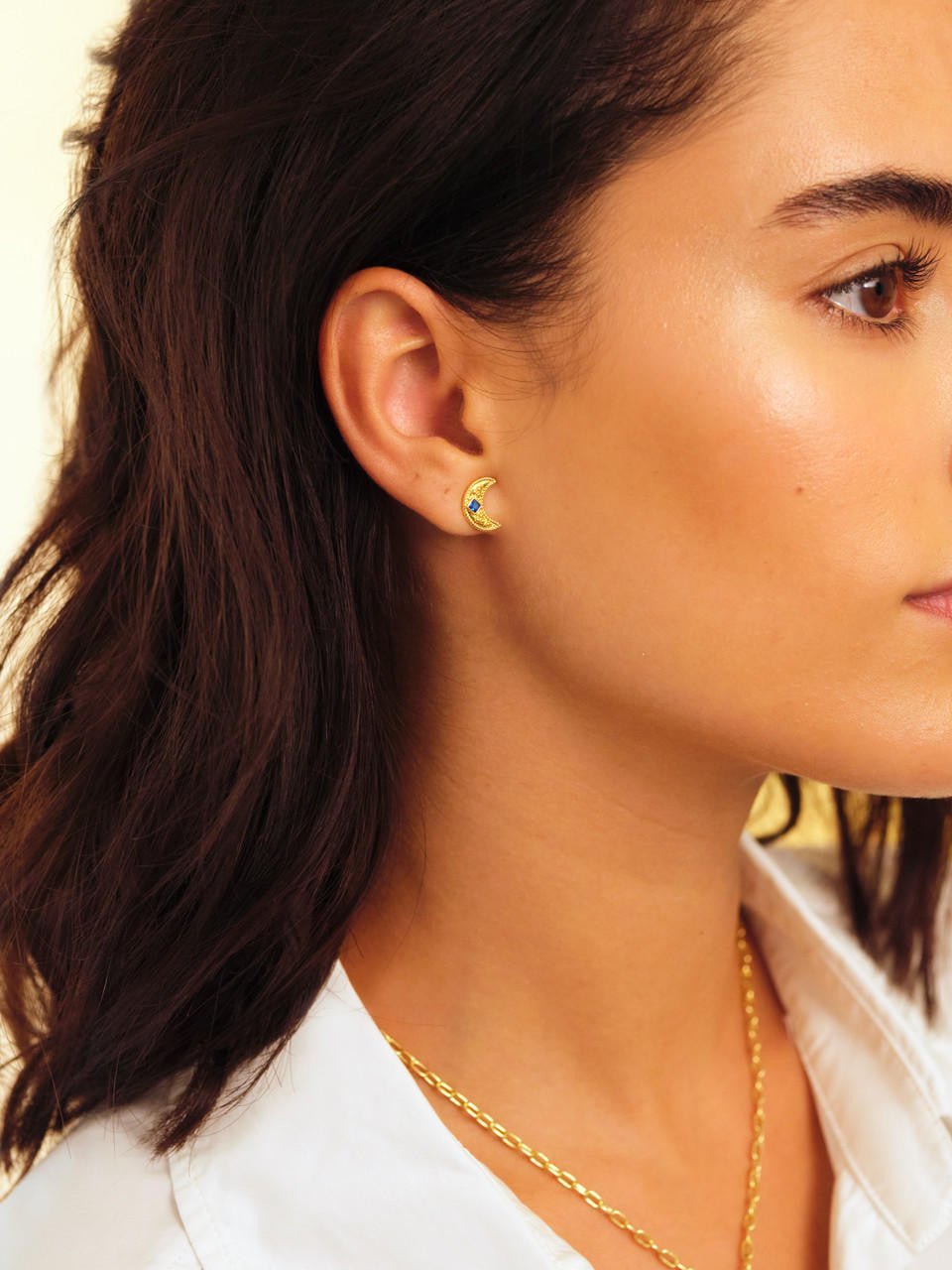 Sun And Moon Asymmetrical Earrings | APJS1081 - Les Nereides