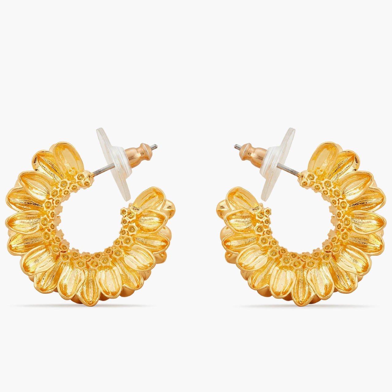 Sunflower Hoop Earrings | APCO1131 - Les Nereides