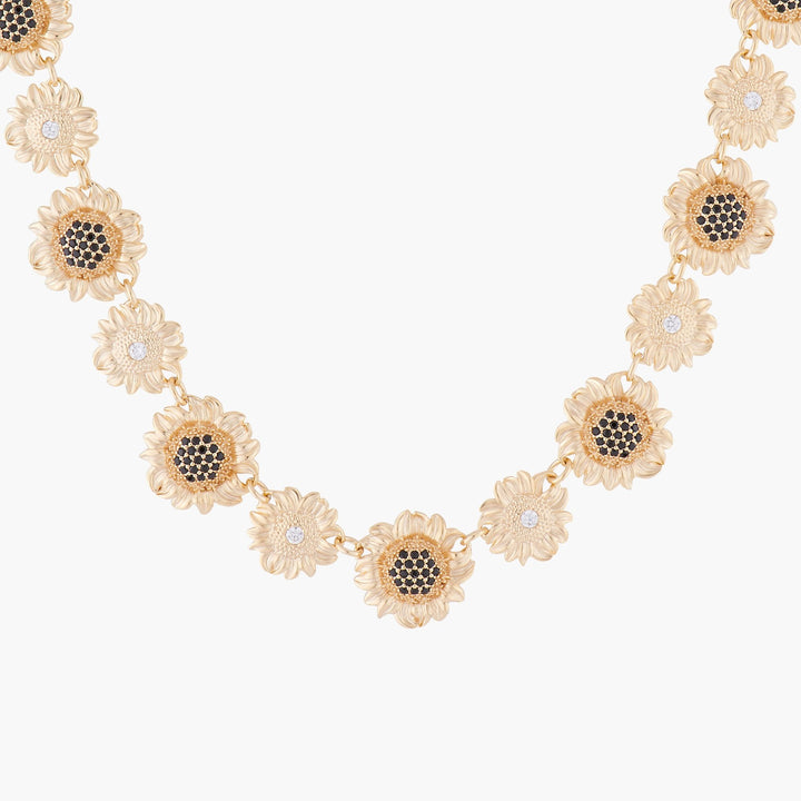 Sunflowers Choker Necklace | ALNS3031 - Les Nereides