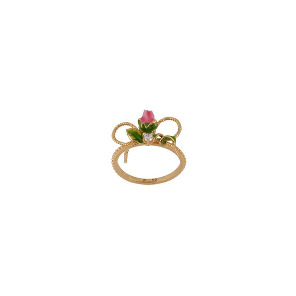 Symbole D'Amour Knot And Rose Bud Rings | ADSA601/11 - Les Nereides