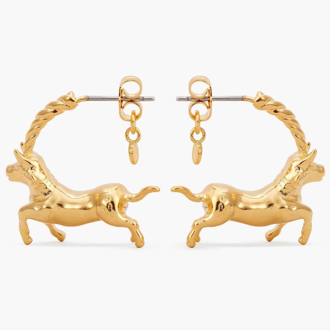 Taurus Astrological Sign Hoop Earrings | APPV1021 - Les Nereides