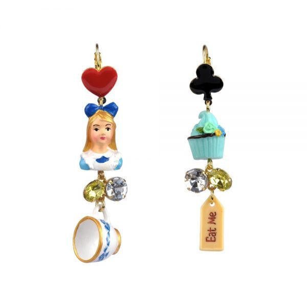 Tea Time D'Alice Alice And Cupcake Earrings | ZTA103D/1 - Les Nereides