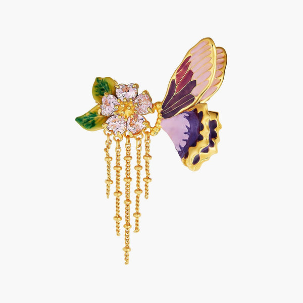 Terinos Butterfly And Flower Petals Brooch Accessories | ANHA5011 - Les Nereides