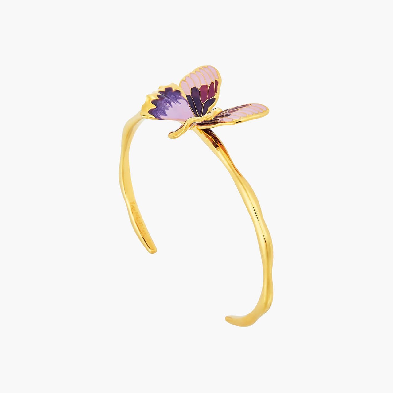 Terinos Butterfly Embossed Bangle S Bracelet | ANHA2081 - Les Nereides