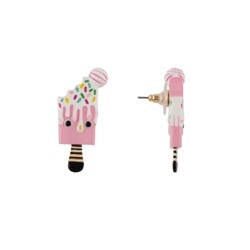 Theé Candy Store Crunched Pink Ice Pop Monster Earrings | ADCS1051 - Les Nereides